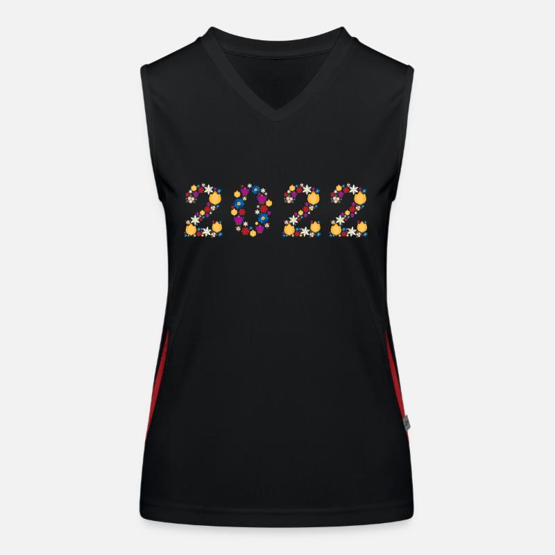 Fleurs 2022 Débardeur respirant contrasté Femme