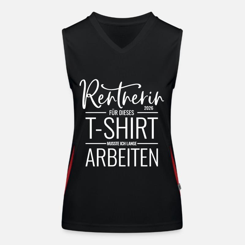 Rentnerin 2026 Funktionelles Kontrast-Tank Top für Frauen