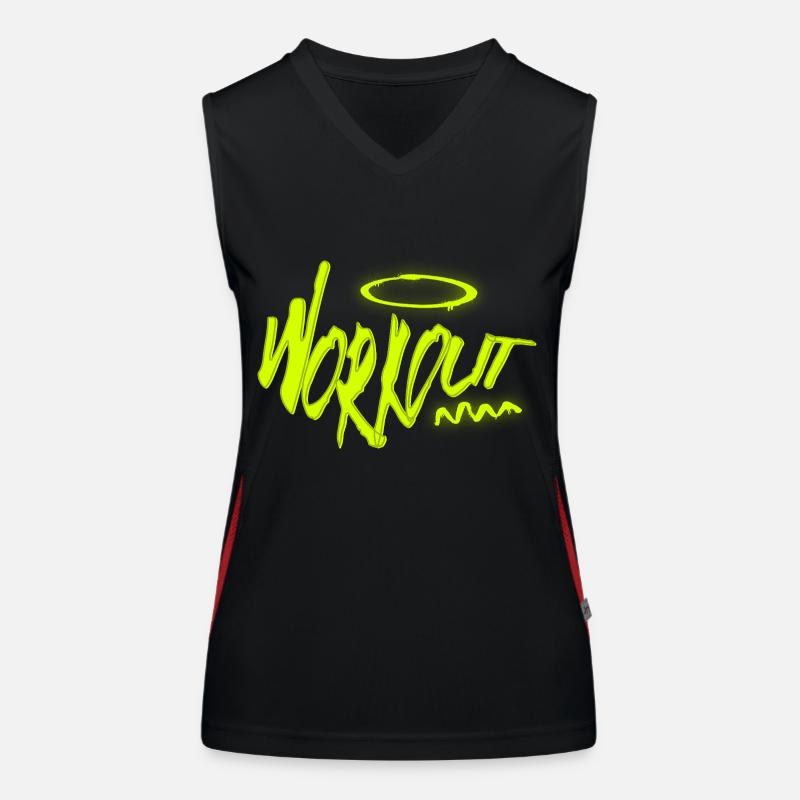 Workout Power – Stärke durch Training Funktionelles Kontrast-Tank Top für Frauen