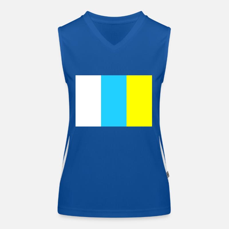 Canaries - drapeau Débardeur respirant contrasté Femme