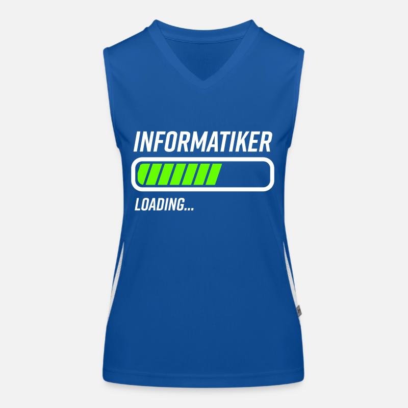 Informatiker Studium Loading Ladebalken Funktionelles Kontrast-Tank Top für Frauen