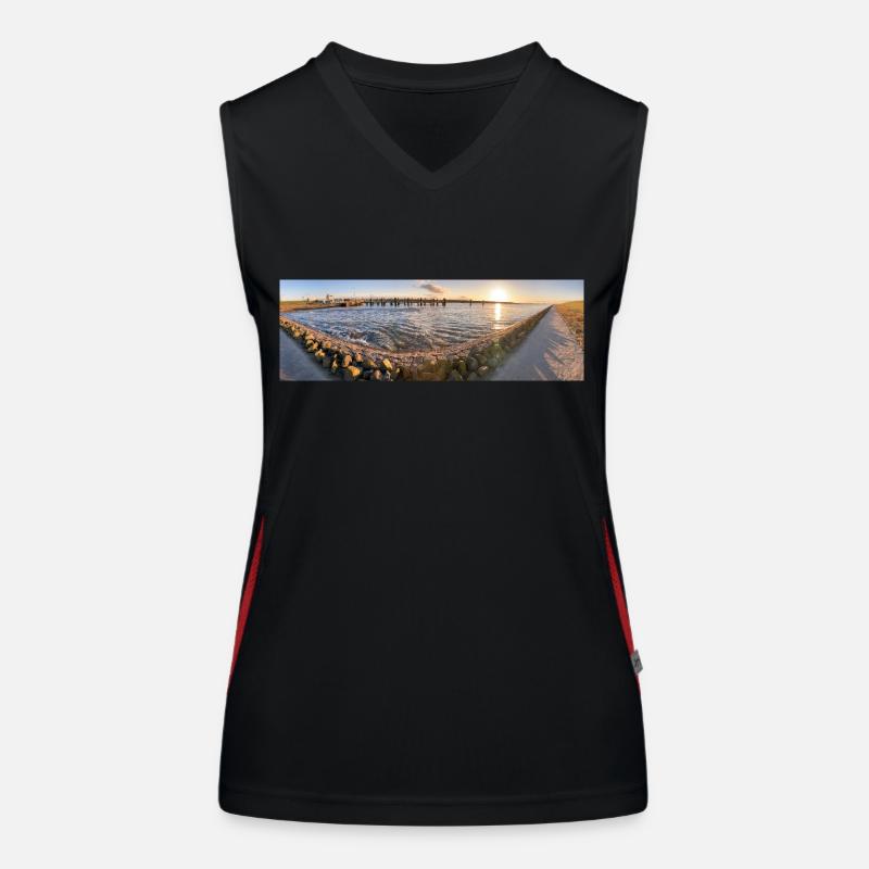Panorama Sunset Husum Women's Functional Contrast Tank Top