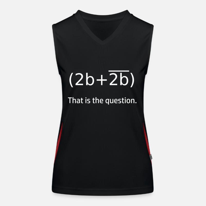 Switching algebra To be or not to be Women's Functional Contrast Tank Top