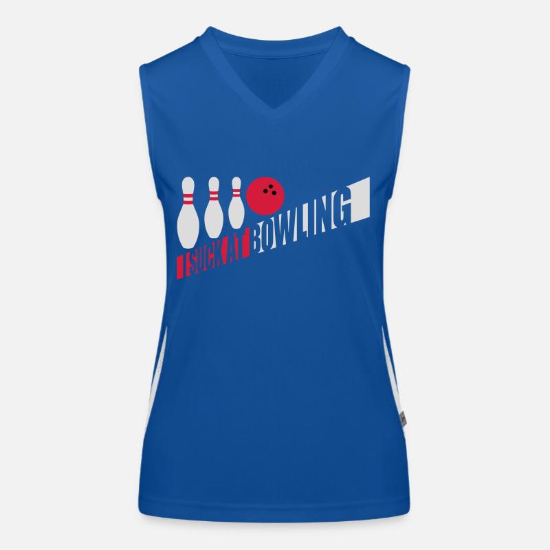 Je suis nul au bowling Débardeur respirant contrasté Femme