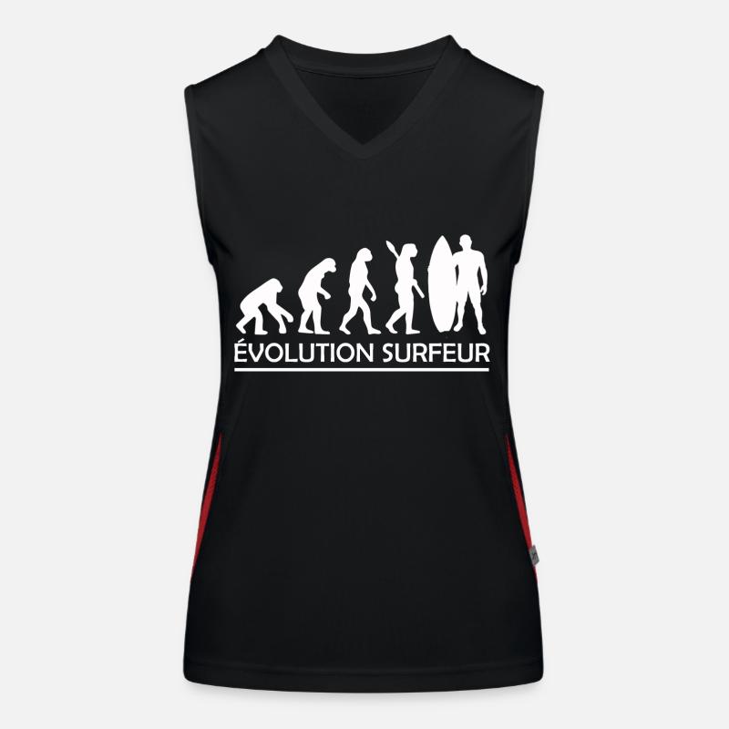 évolution surfeur / cadeau surfeur Débardeur respirant contrasté Femme