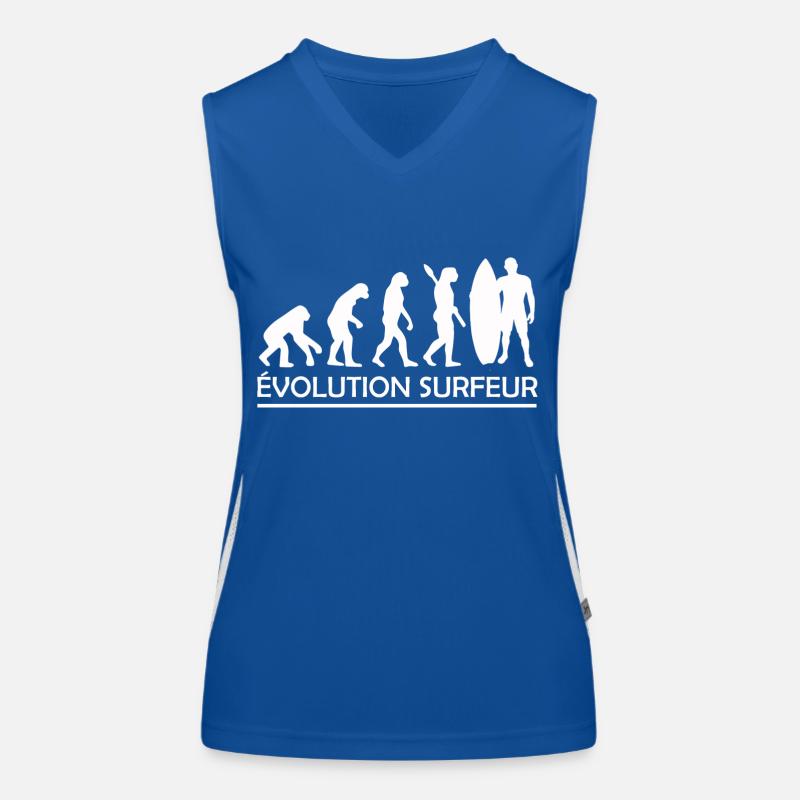évolution surfeur / cadeau surfeur Débardeur respirant contrasté Femme