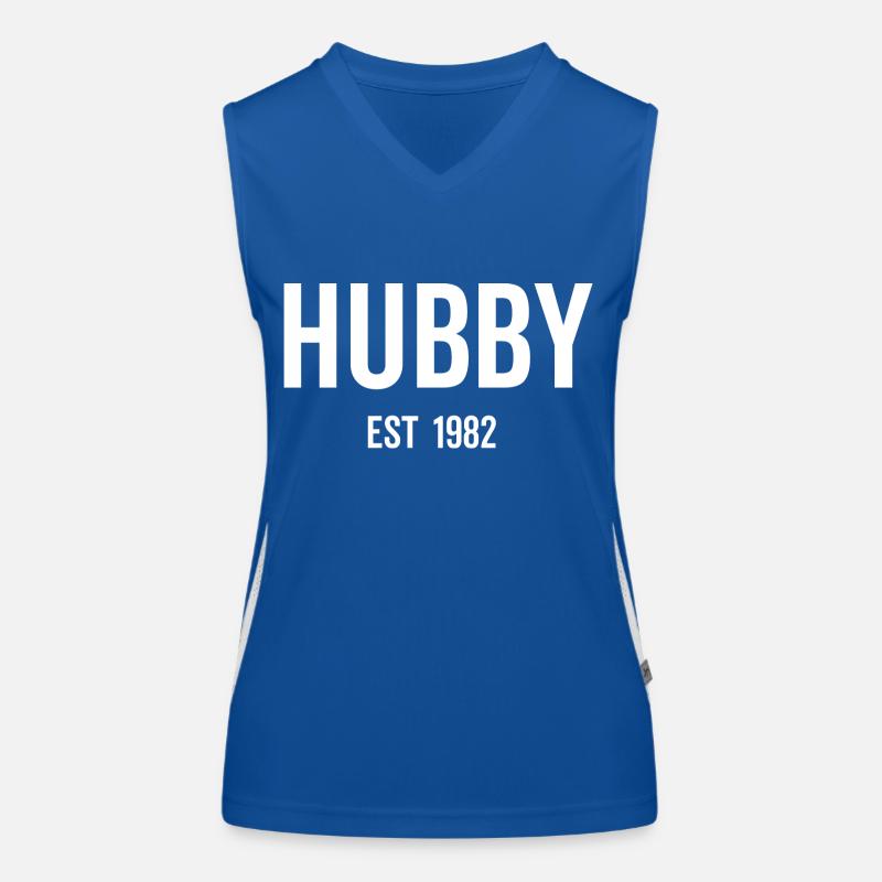 Hubby Est 1982 Débardeur respirant contrasté Femme