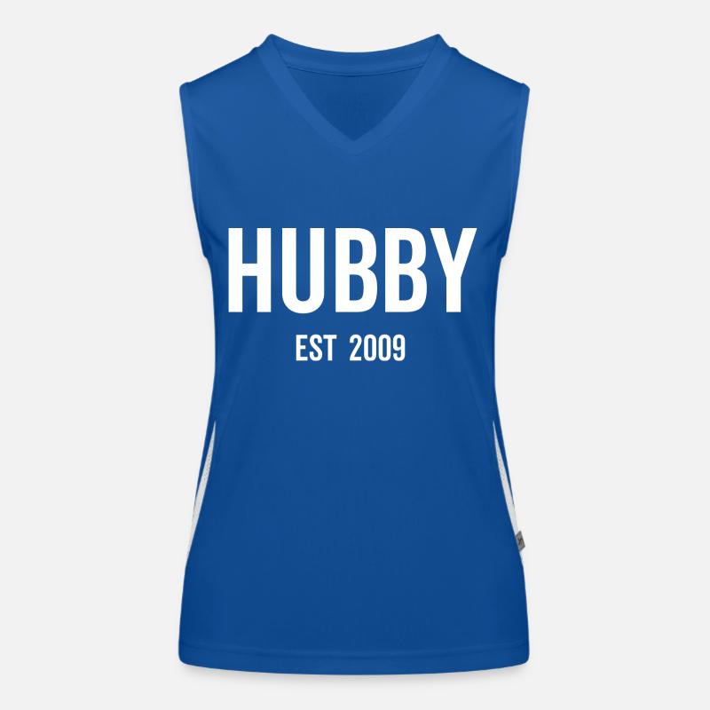 Hubby Est 2009 Women's Functional Contrast Tank Top