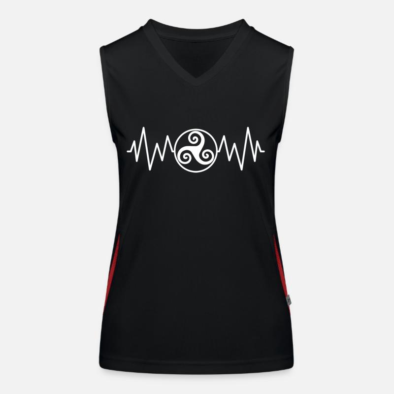 Triskel heart rate Women's Functional Contrast Tank Top