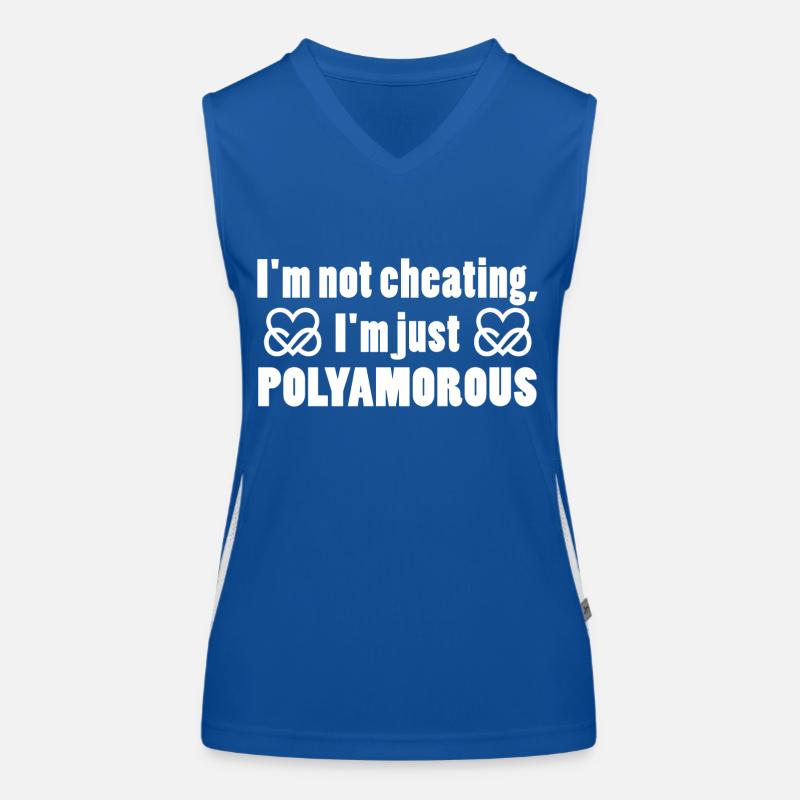 Polyamory Infinity Heart - I'm just polyamorous Women's Functional Contrast Tank Top