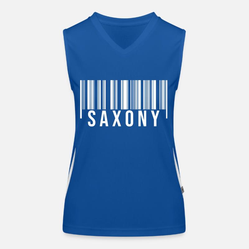 Saxony Barcode Women's Functional Contrast Tank Top