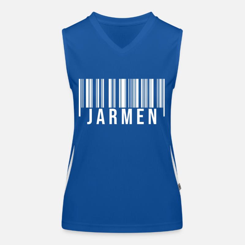 Jarmen Strichcode Funktionelles Kontrast-Tank Top für Frauen