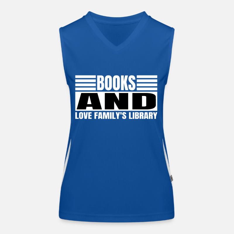 Déclaration de recommandations de livres Bibliophile Débardeur respirant contrasté Femme