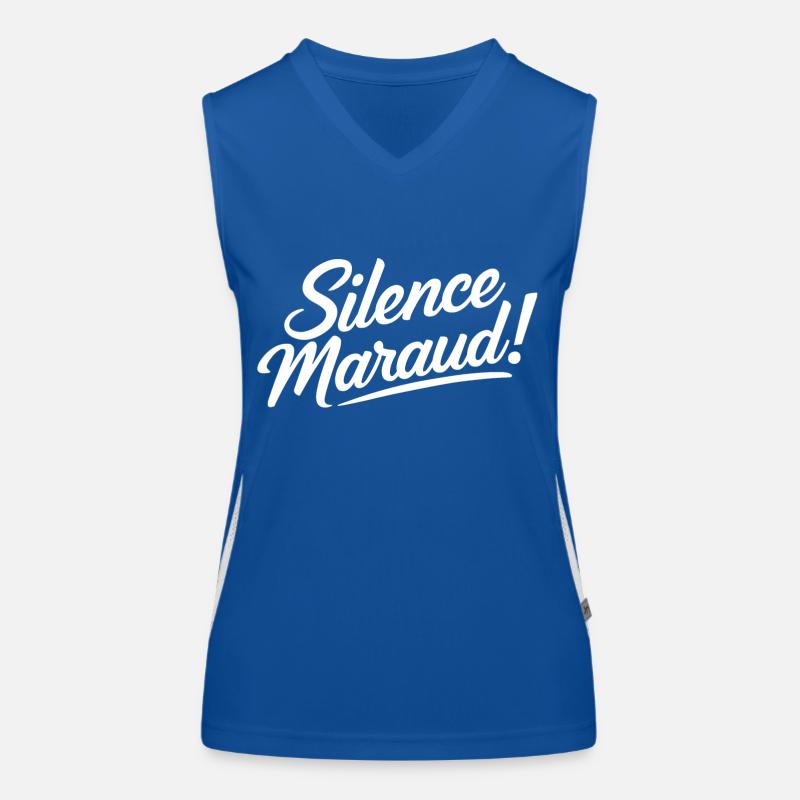 Silence maraud ! Débardeur respirant contrasté Femme