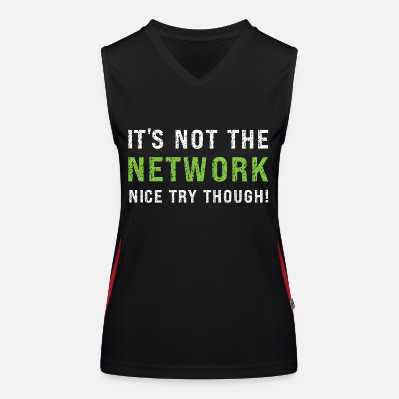 Network Administrator Network Engineer Women's Functional Contrast Tank Top