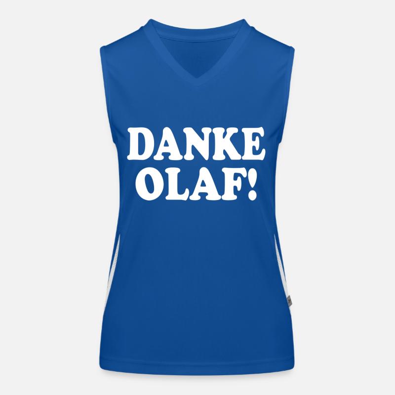 Danke olaf Funktionelles Kontrast-Tank Top für Frauen