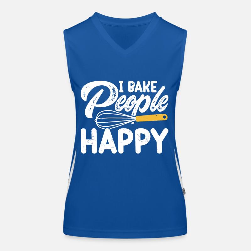 Baking Baker Bakery Women's Functional Contrast Tank Top