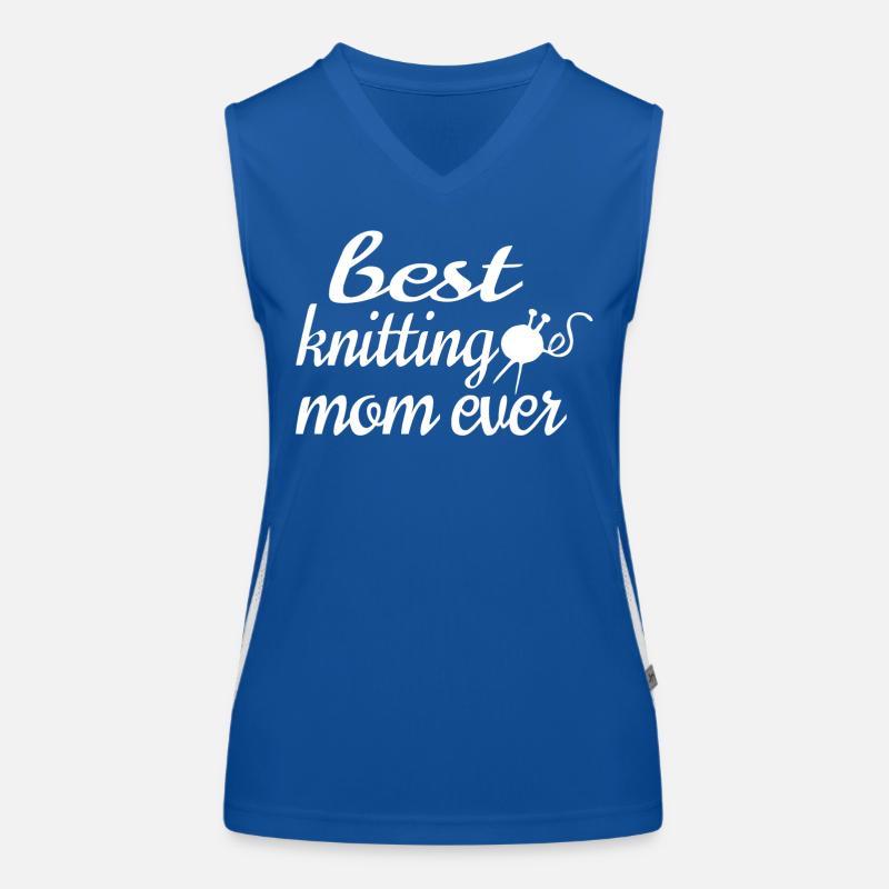 BESTE STRICKMUTTER ALLER ZEITEN Funktionelles Kontrast-Tank Top für Frauen