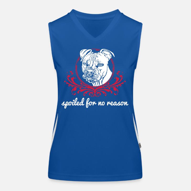 Spoiled for no reason white Women's Functional Contrast Tank Top