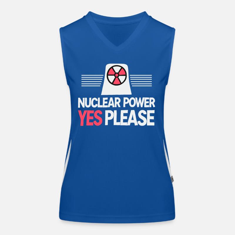 Nuclear Power Yes Please - Pro Clean Energy Women's Functional Contrast Tank Top
