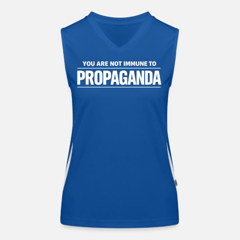 Propaganda Quote Women's Functional Contrast Tank Top