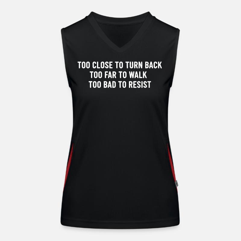 Too Close Turn Back Women's Functional Contrast Tank Top