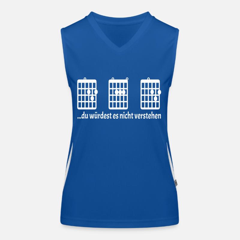 Gitarren Tabs Funktionelles Kontrast-Tank Top für Frauen