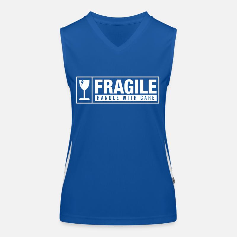 Fragile Handle With Care Women's Functional Contrast Tank Top