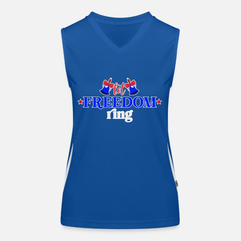 Let Freedom Ring Women's Functional Contrast Tank Top