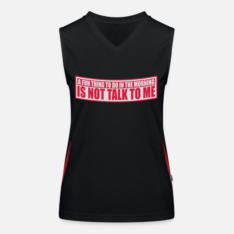 ne me parle pas Débardeur respirant contrasté Femme