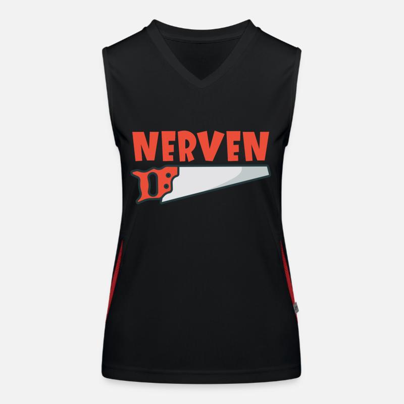 Nervensäge Funktionelles Kontrast-Tank Top für Frauen