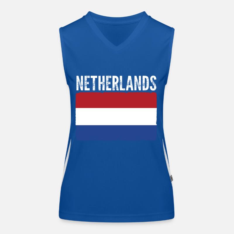 Netherlands Flag Holland Women's Functional Contrast Tank Top