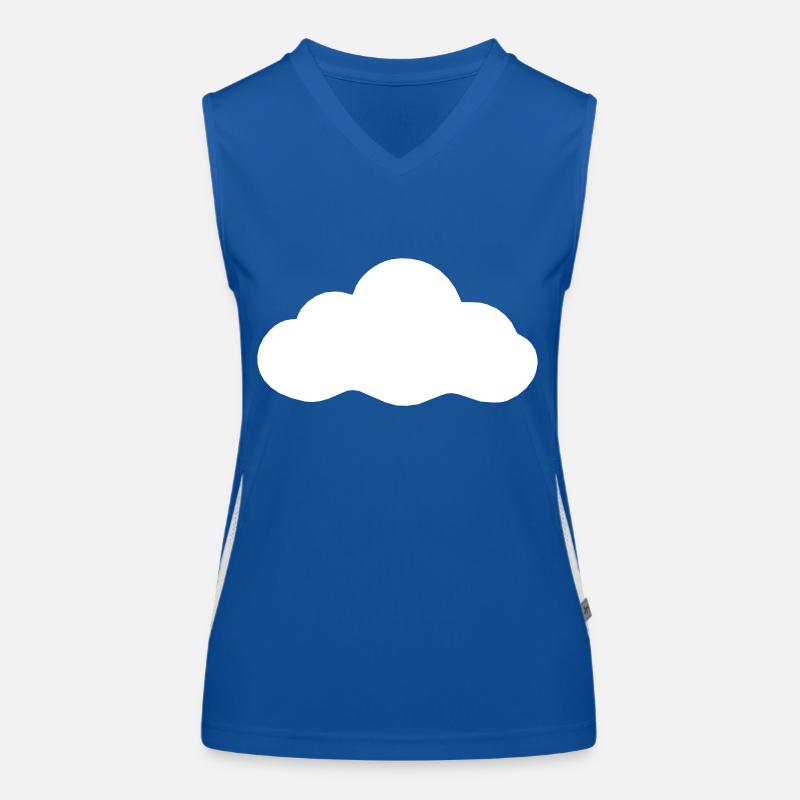 Weather Cloud Clouds Rain Sky Vector 8 Women's Functional Contrast Tank Top