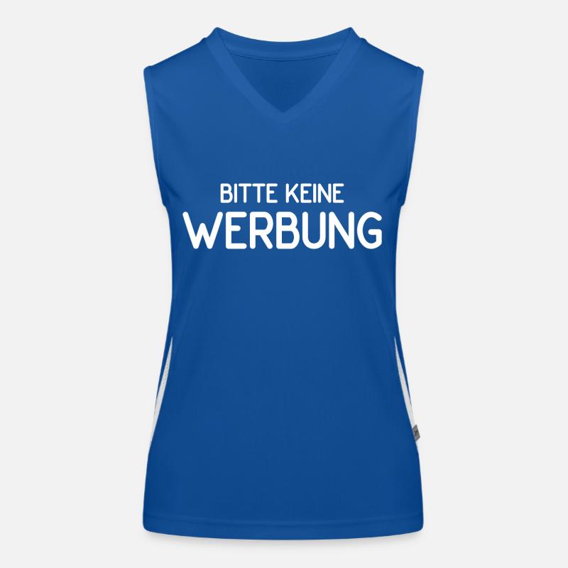 Bitte keine Werbung Funktionelles Kontrast-Tank Top für Frauen
