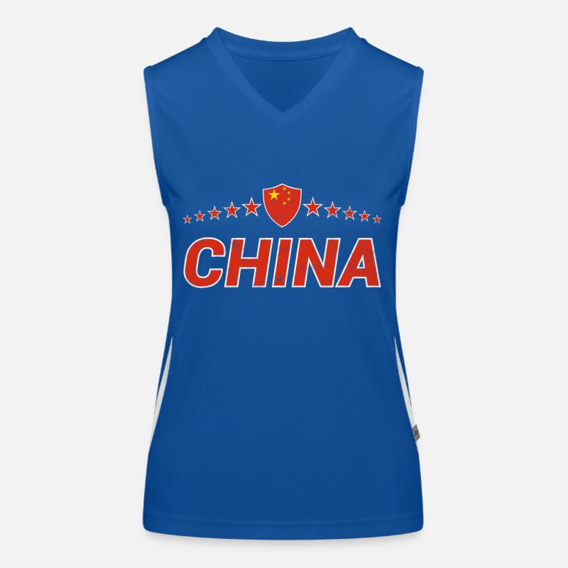 China Women's Functional Contrast Tank Top