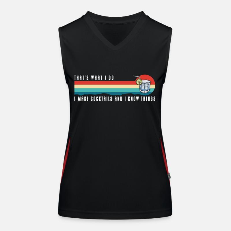 Cocktail Drink Mixed Drink Women's Functional Contrast Tank Top