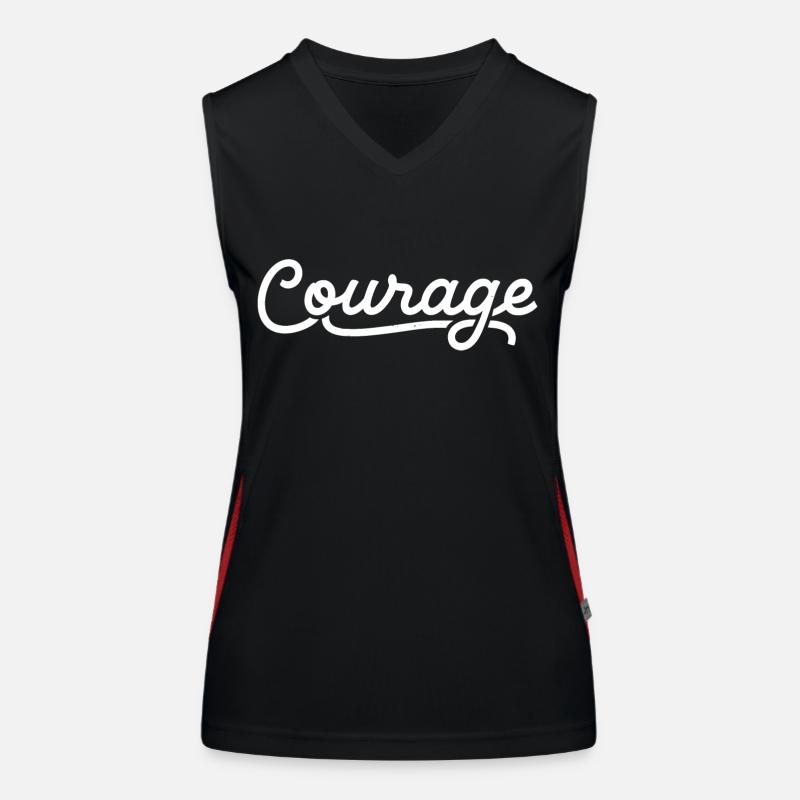 Courage Débardeur respirant contrasté Femme
