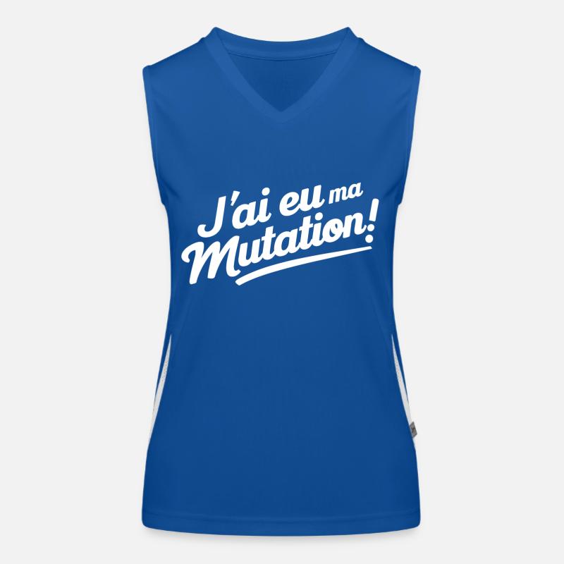 J'ai eu ma mutation Débardeur respirant contrasté Femme