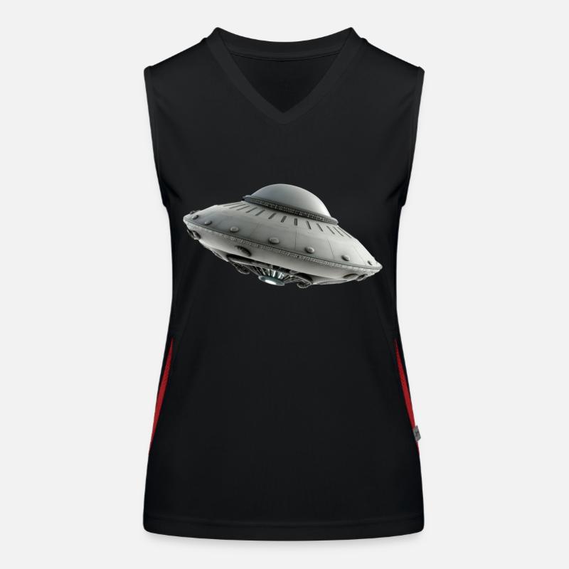 UFO Alien science fiction Women's Functional Contrast Tank Top