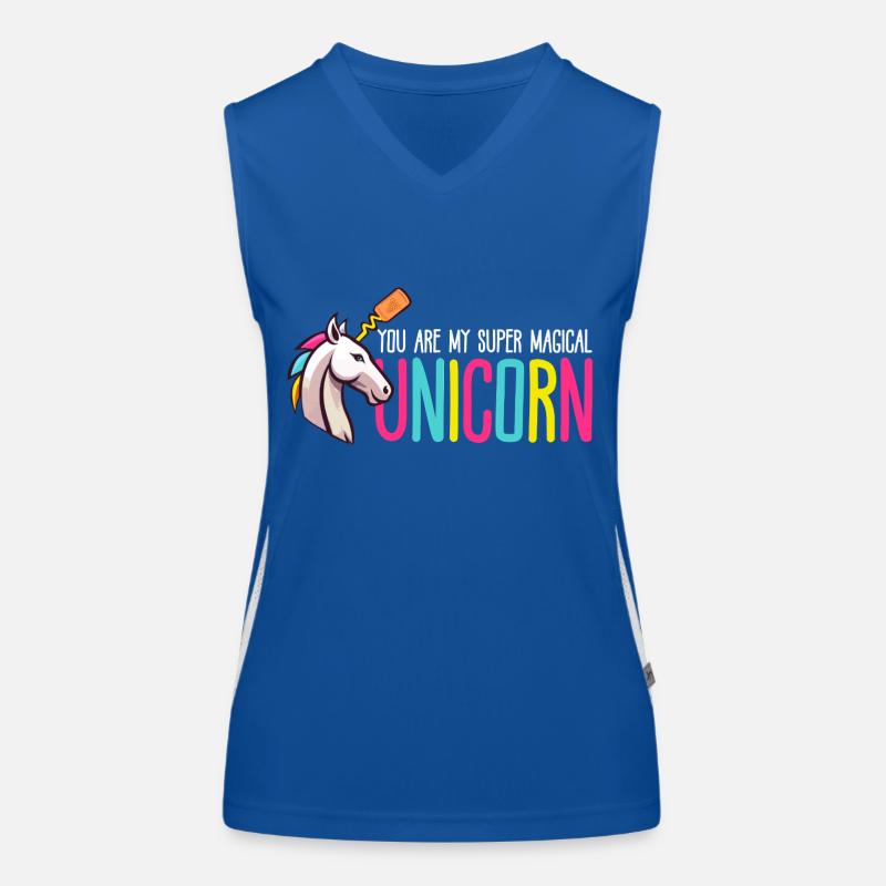 super magical unicorn Débardeur respirant contrasté Femme