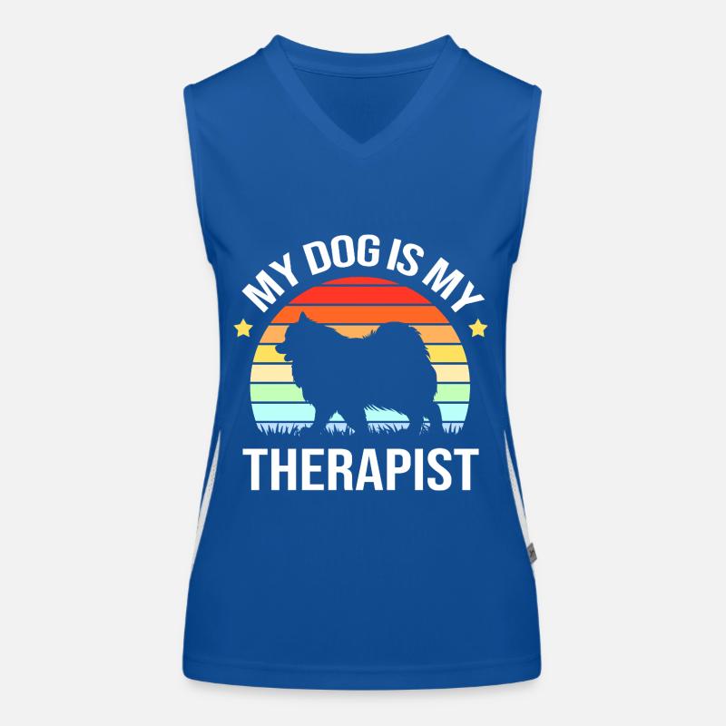 Therapy dog Women's Functional Contrast Tank Top