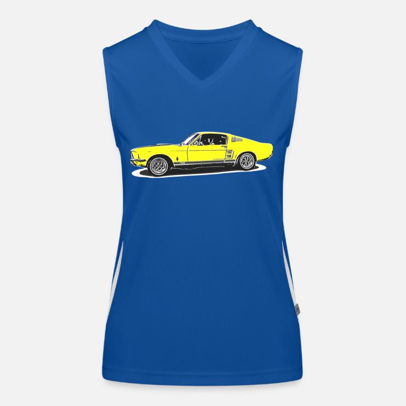 Auto Funktionelles Kontrast-Tank Top für Frauen