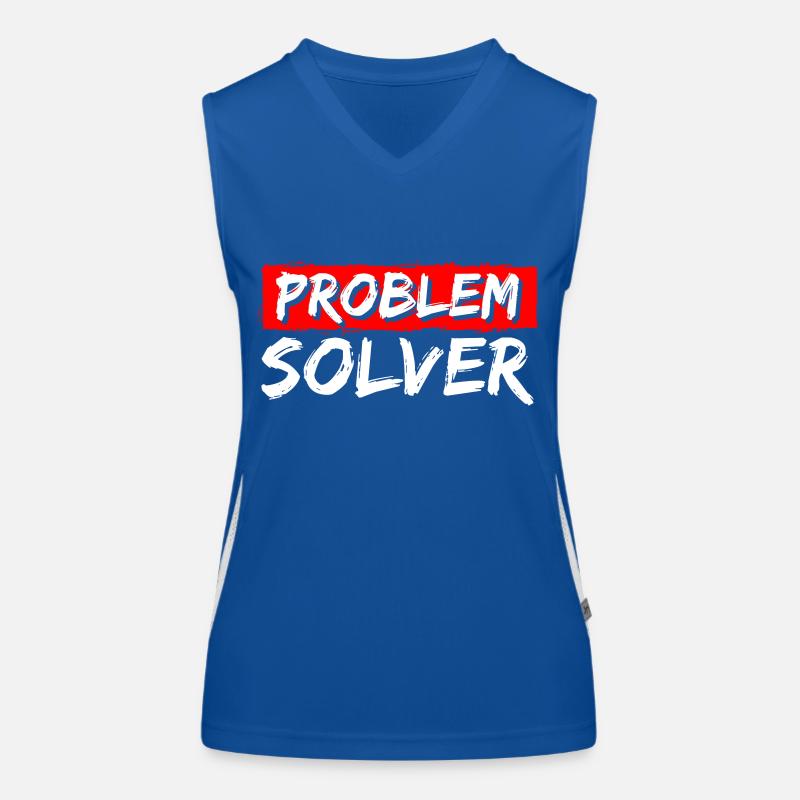 Solution Funny No problem Women's Functional Contrast Tank Top