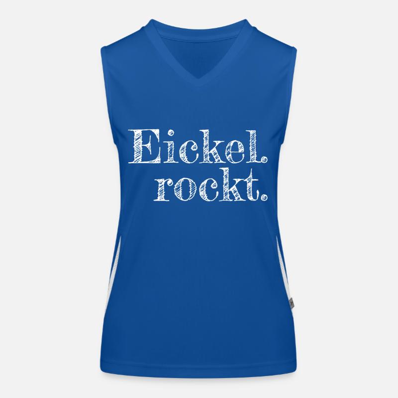 Eickel rockt - Textdesign mit Stadtnamen Funktionelles Kontrast-Tank Top für Frauen