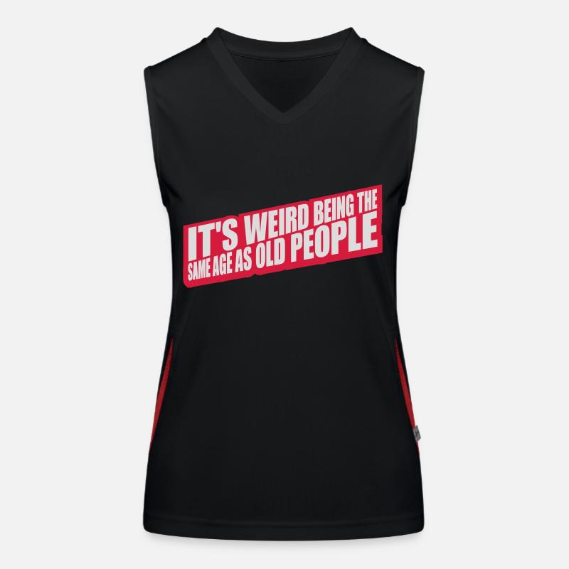 être âgé Débardeur respirant contrasté Femme