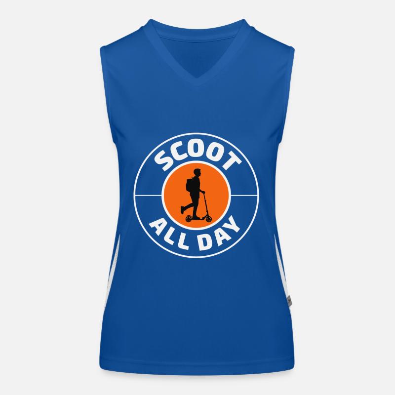 Electric Scooter Driver Motorized E-Scooter Women's Functional Contrast Tank Top