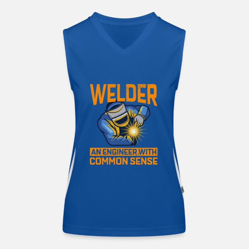 Schweißschweißer Metallbau Eisenarbeiter Funktionelles Kontrast-Tank Top für Frauen