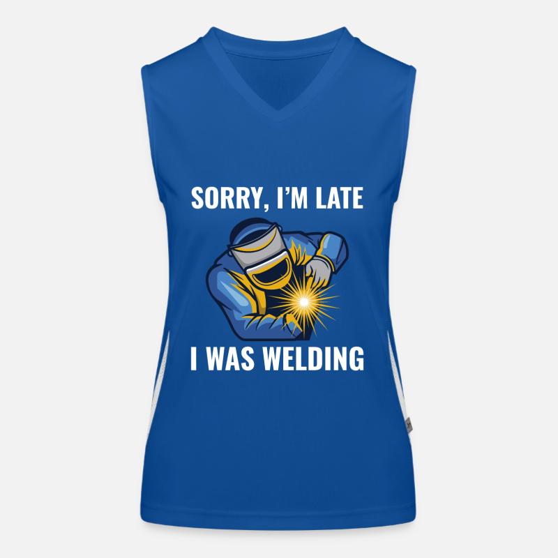 Schweißschweißer Metallbau Eisenarbeiter Funktionelles Kontrast-Tank Top für Frauen