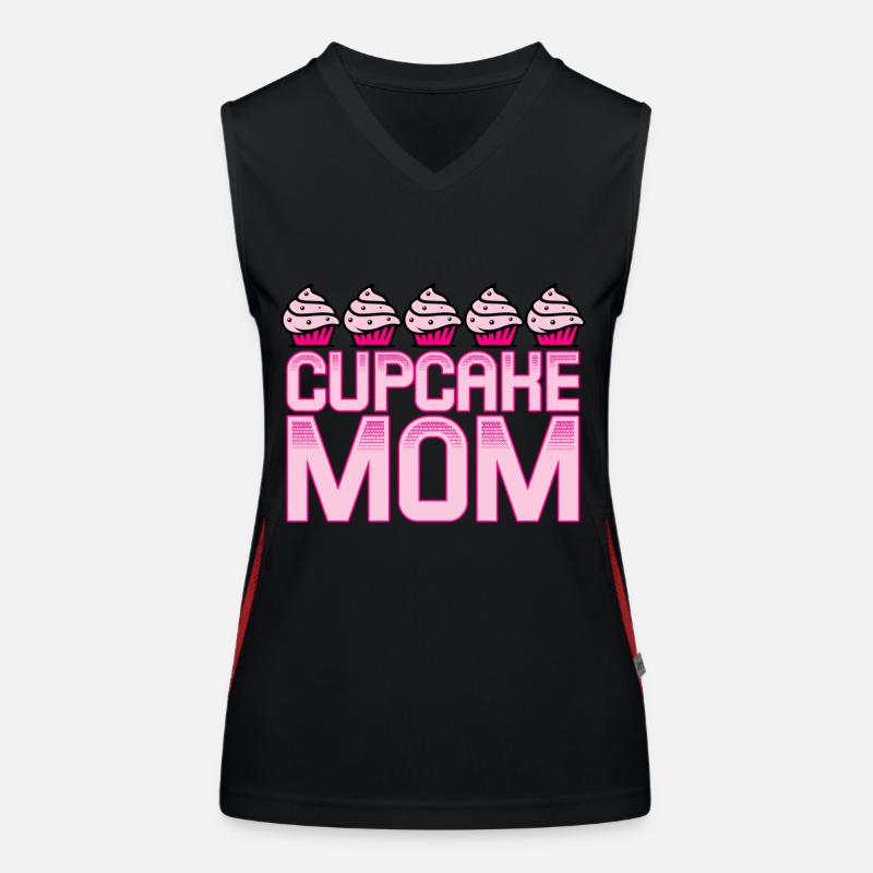 Cupcake Nut Baking Women's Functional Contrast Tank Top