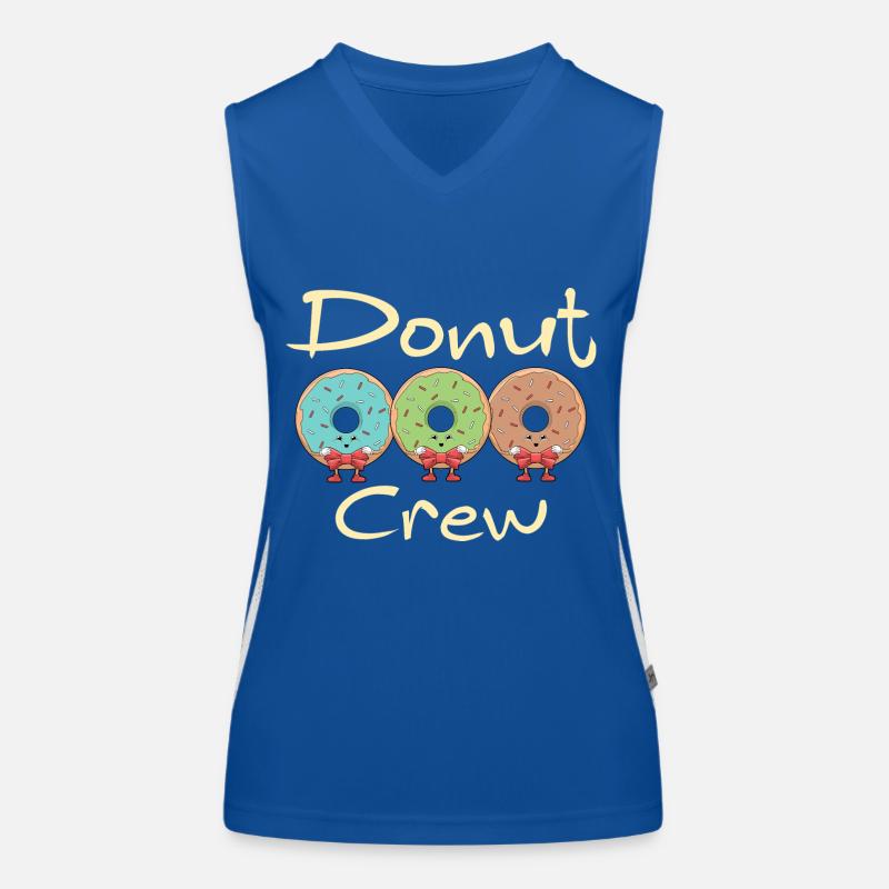 Donut Crew Funktionelles Kontrast-Tank Top für Frauen